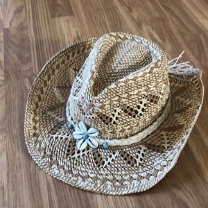 Cowgirl straw hat OS